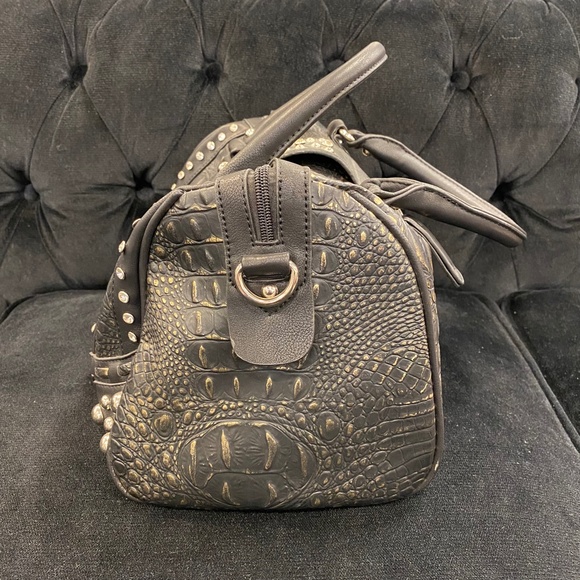 Black & Gold Boston Purse - Picture 3 of 6